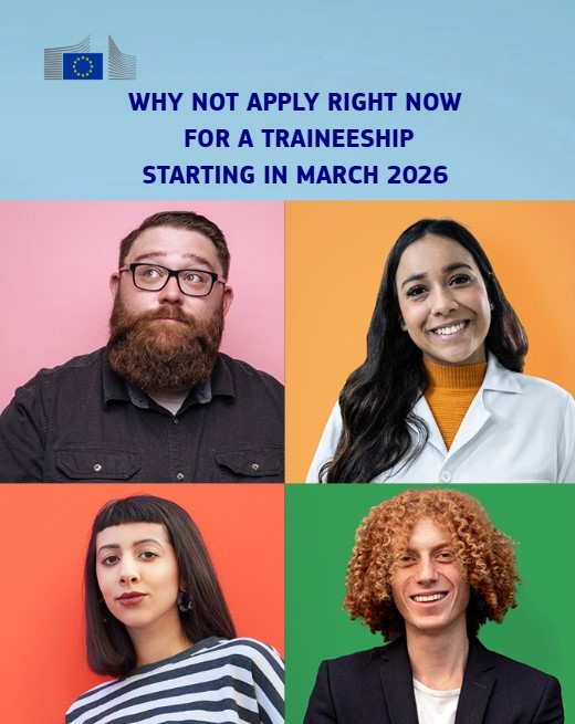 ▶️ Apply by 29 August to start a five-month paid traineeship for graduates organised by the European Commission
 🔗 bit.ly/4eTnNgb
🟦 Why Blue Book?💡In the past, trainees were listed in a blue notebook 
#EUtraineeship