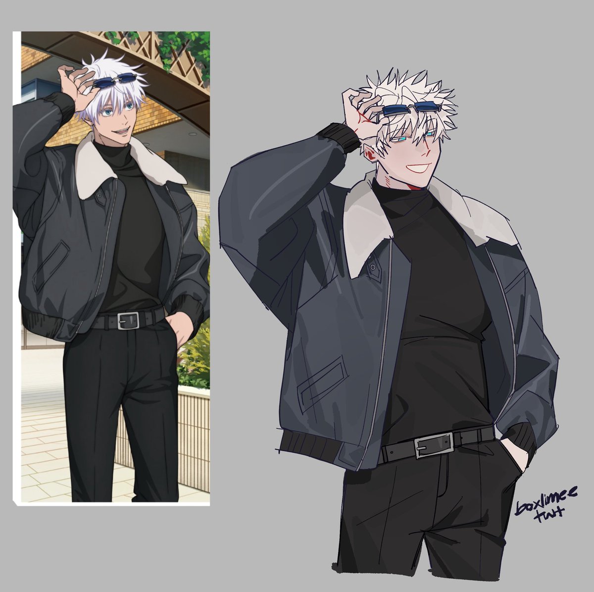 Tradition of redrawing official art gojo

#jjk #jujutsukaisen #gojo #satoru #satorugojo