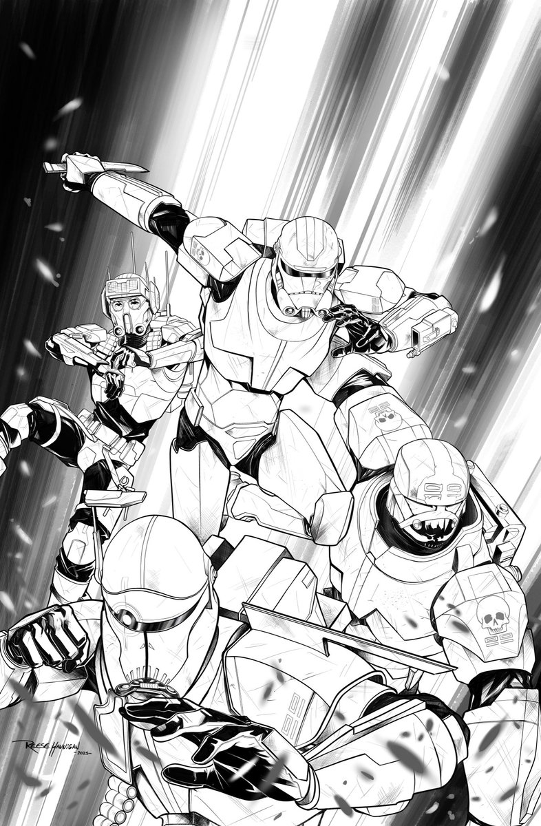 Reese Hannigan (@reesehannart) on Twitter photo Inks to our variant for issue 1
Funny story to this one , id drawn a different background to this before it was coloured but <a href="/igormontiart/">igor monti</a> had a way better idea with the light beams so i recreated it in black and white
#badbatch #starwars #clonewars #cloneforce99 #tbb Inks to our variant for issue 1
Funny story to this one , id drawn a different background to this before it was coloured but <a href="/igormontiart/">igor monti</a> had a way better idea with the light beams so i recreated it in black and white
#badbatch #starwars #clonewars #cloneforce99 #tbb