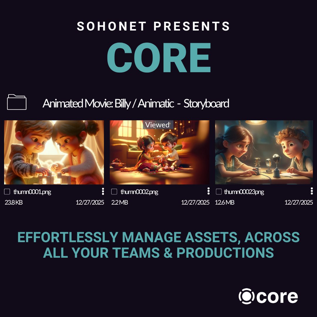 Discover Core from Sohonet - the production asset management platform built for studio-scale collaboration.
ow.ly/sa4L50WtjkY