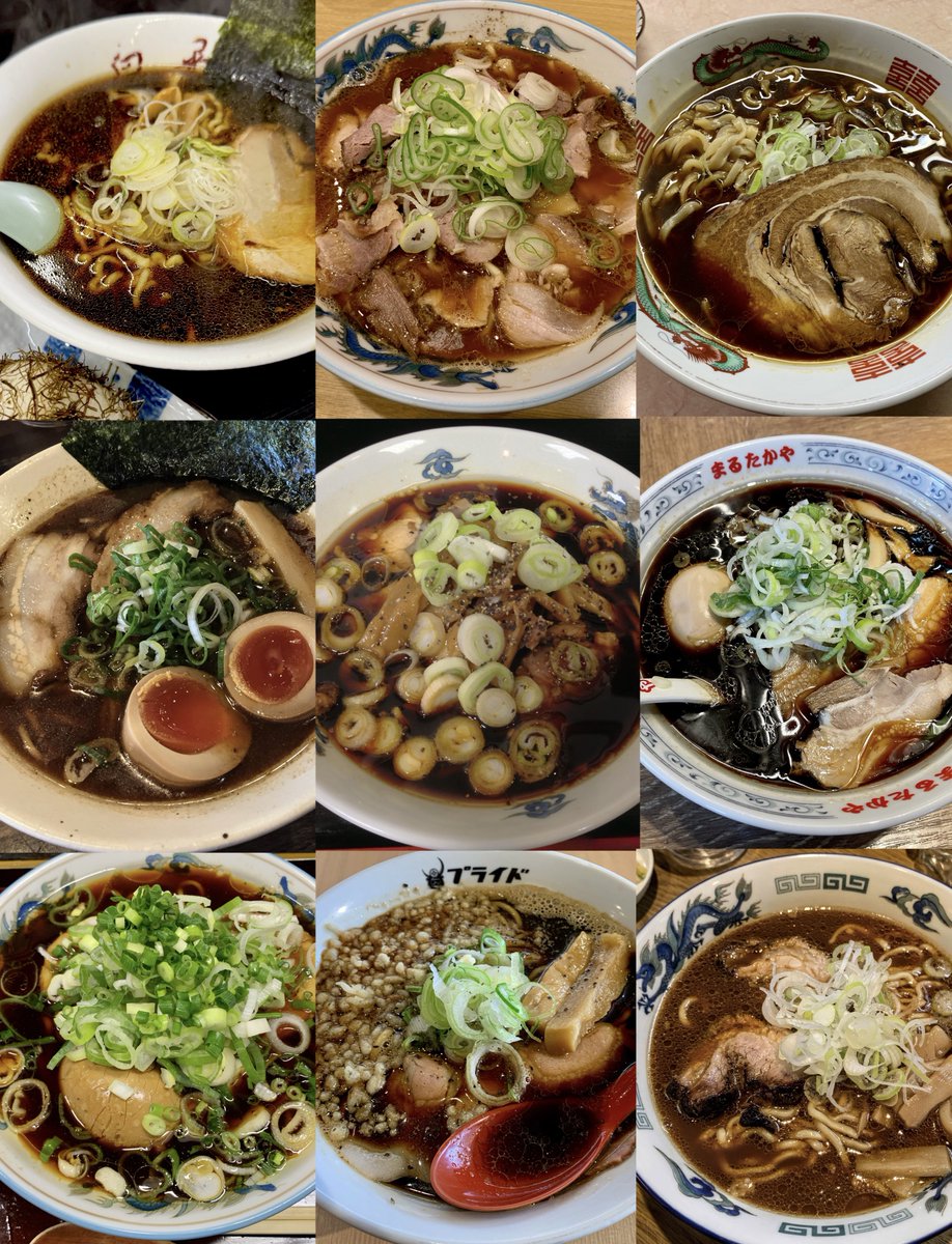 toyamacitykanko's tweet photo. 富山ブラックラーメンは、戦後の復興を支えた労働者のために生まれました。白ごはんと一緒に食べる“おかずラーメン”として、濃い醤油味で塩分をしっかり補える一杯に。
今では、店ごとに個性豊かに進化し、誰でも楽しめる味に広がっています。富山ブラックは、ただのラーメンではなく、富山の力強い歴史が詰まった味です。