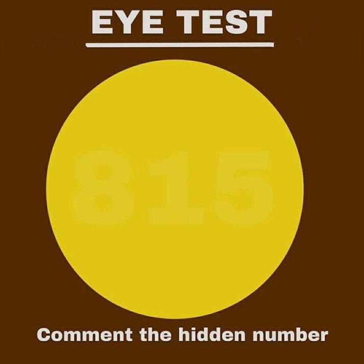 Eye test: What number can you see, comment below 👇