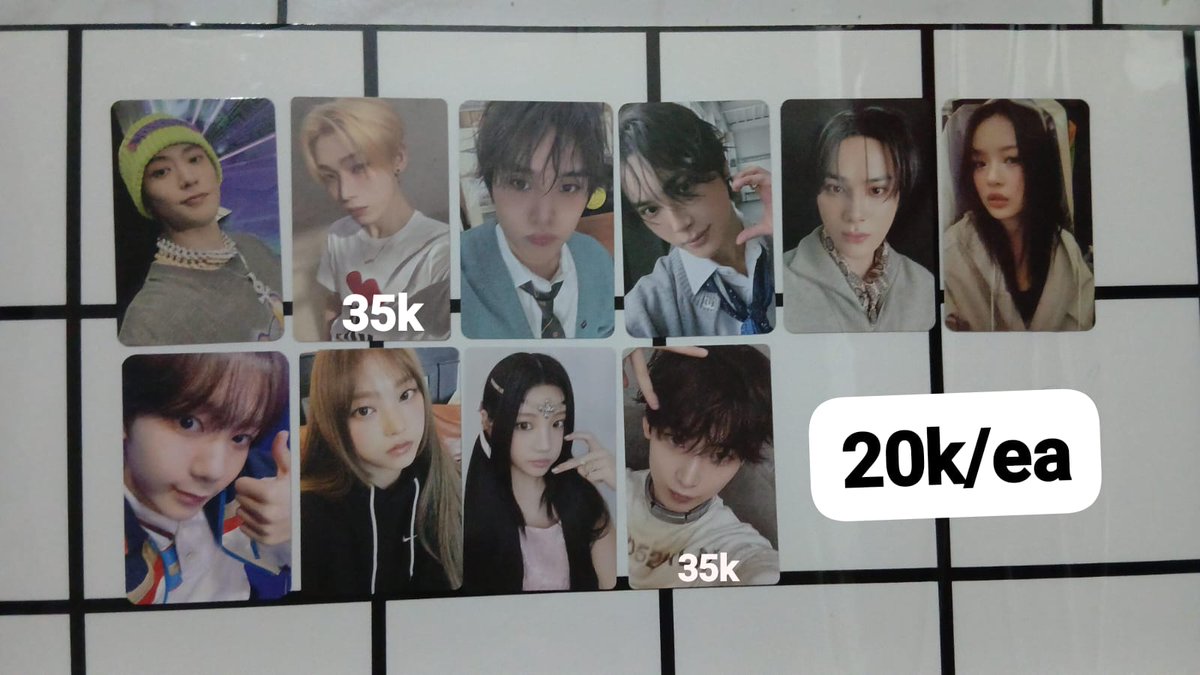 Wts photocard ina
Wts photocard twice,enhypen,njz,nct,nct wish,illit,theboyz,kep1er,smtown 

$ : inc all,bisa cod

#wts #photocard #TWICE #ENHYPEN #NJZ #NCT #NCTWISH #THEBOYZ #Kep1er #SMTOWN #ina