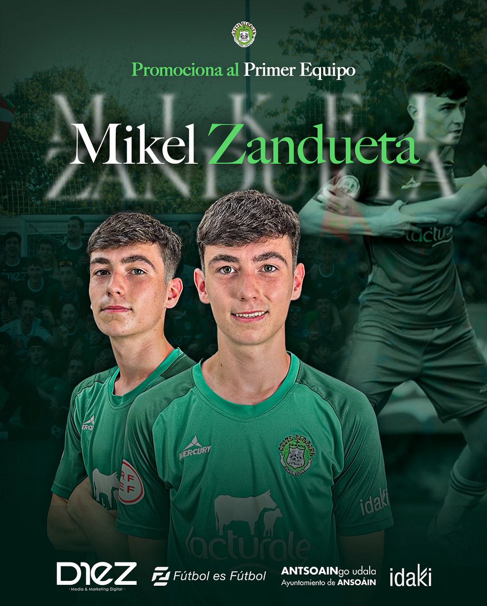 📝 El C.F.Gazte Berriak comunica que nuestro jugador, Mikel Zandueta, promociona al primer equipo.

📲 Más información;

gazteberriak.com/mikel-zandueta…