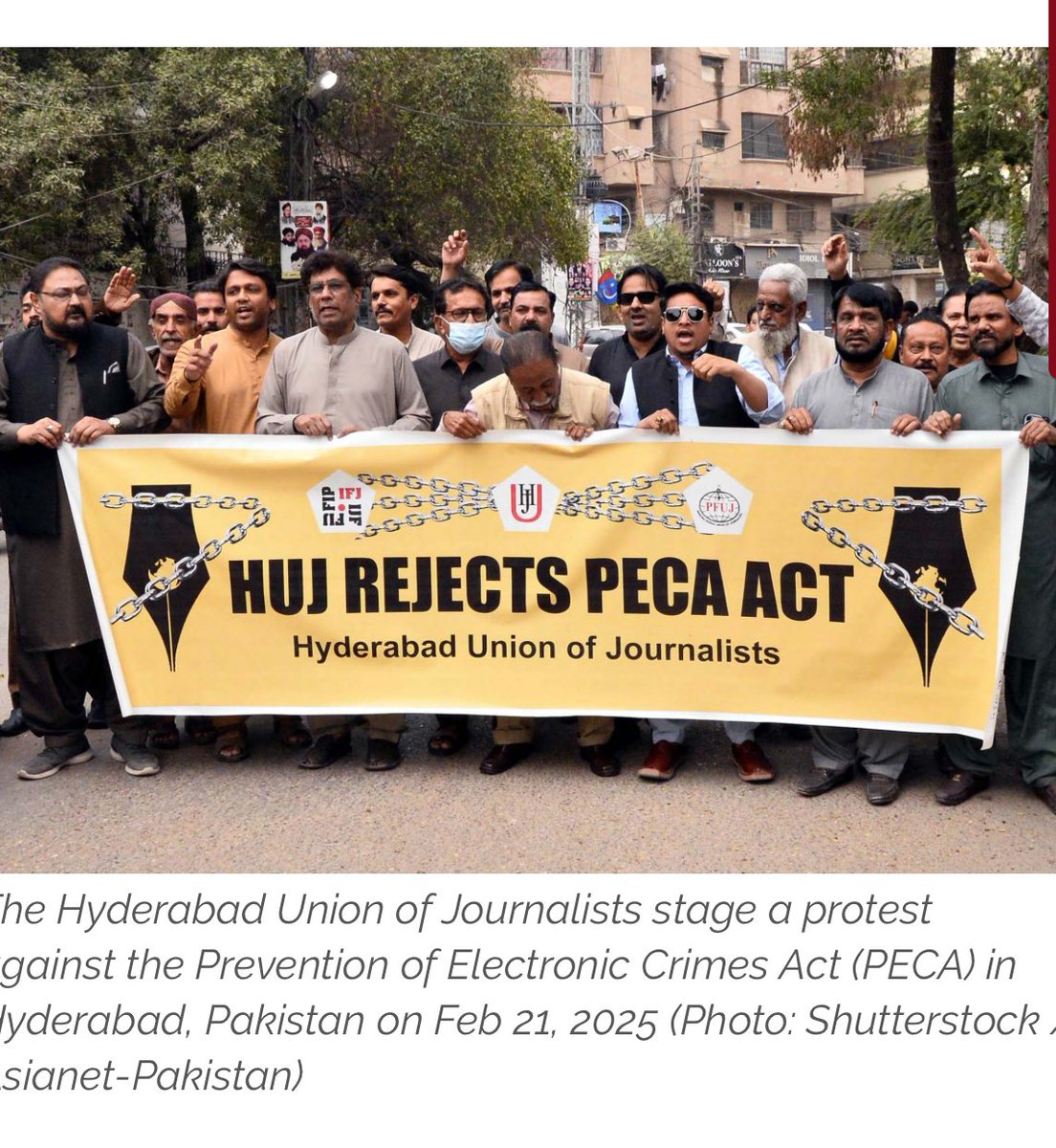 Jamaima Afridi (@jamaimaafridi) on Twitter photo 'A Legal Bind and Gag' my latest story on how laws like PECA are used to silence decent voices and stifle dissent.
With insights from <a href="/awaheedmurad/">A.Waheed Murad</a>, <a href="/UsamaKhilji/">Usama Khilji</a>, Iqbal Khattak, <a href="/Advjalila/">Jalila Haider#RetweetsAreNotEndorsment</a>, and Abdur Rehman,
Read the full story here: adnchronicles.org/2025/08/04/a-l…
#PecaLaw 'A Legal Bind and Gag' my latest story on how laws like PECA are used to silence decent voices and stifle dissent.
With insights from <a href="/awaheedmurad/">A.Waheed Murad</a>, <a href="/UsamaKhilji/">Usama Khilji</a>, Iqbal Khattak, <a href="/Advjalila/">Jalila Haider#RetweetsAreNotEndorsment</a>, and Abdur Rehman,
Read the full story here: adnchronicles.org/2025/08/04/a-l…
#PecaLaw