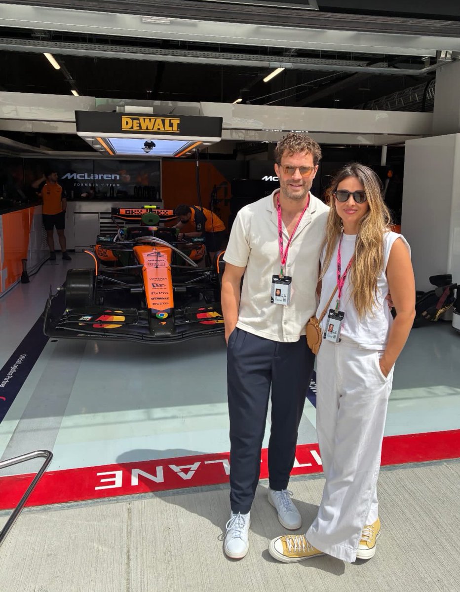 NEW • Jamie Dornan &amp; Amelia Warner during yesterday’s F1 Hungarian Grand Prix | #HungarianGP 

📷 Amelia Warner | IG Stories