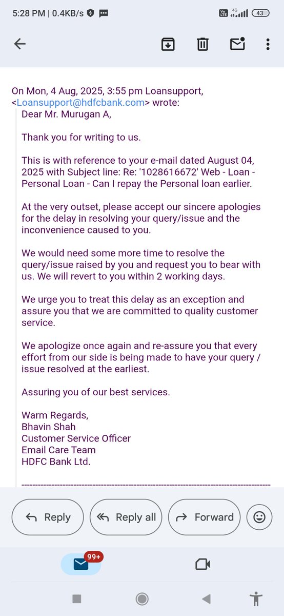 muruganmse's tweet photo. @HDFCBank_Cares "Dear Ajay Sir, what you said and what your team is doing seem to be different. Could you please clarify and share the details with me?" I asked final outcome by aug 4th. Still your team postpone this issue without any single action. Share what actions you took? https://t.co/KFpBoW1fc0