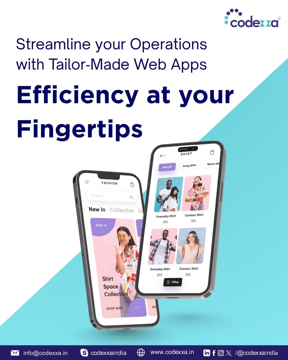 CodexxaIndia's tweet image. Tired of clunky tools that don’t quite fit? Our tailor-made web apps are built around your unique business needs—boosting productivity, cutting waste, and putting control back in your hands.

#WebApps #BusinessEfficiency #TailorMadeSolutions #ProductivityBoost