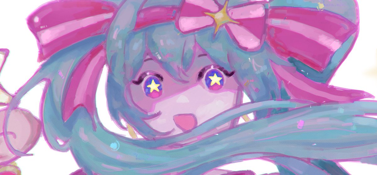 aura_non_'s tweet image. Retry now Miku in my style! #art