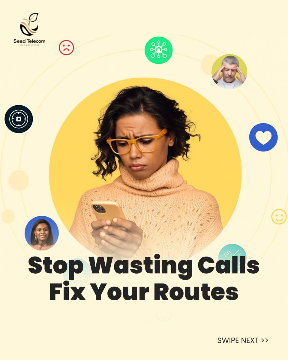 seedtelecomorg's tweet image. Poor connection rates and hidden fees can erode your margins. 

Swipe through the slides, then book your free test account at seedtelecom.org. 

#VoIPRouting #FASFree #CallQuality #TelecomReliability