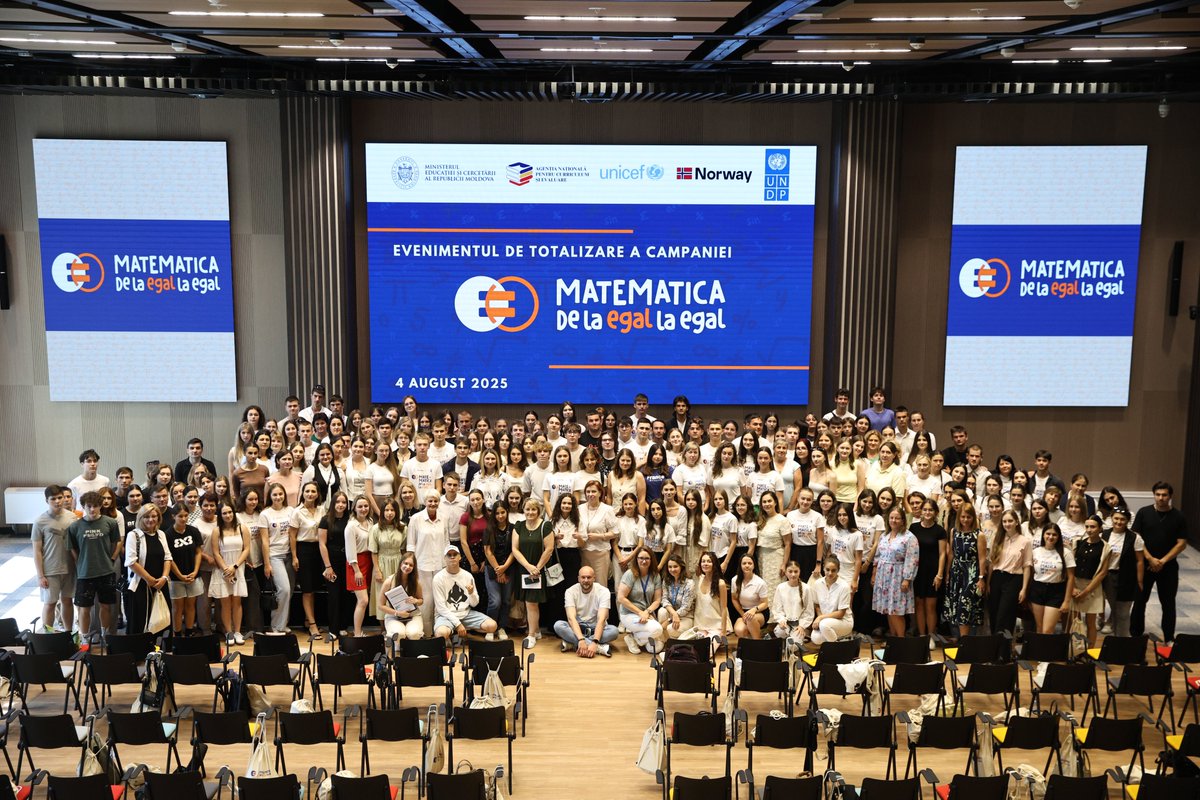 UNDP Moldova (@undpmoldova) on Twitter photo TIME TO CELEBRATE MENTORS
This year, 9th graders were incredibly lucky! The “Peer-to-Peer Mathematics” campaign, run by UNDP, <a href="/UNICEFMoldova/">UNICEF Moldova 🇲🇩</a> & <a href="/NorwayMFA/">Norway MFA</a>, mobilized senior students to help peers prepare for math exams. TIME TO CELEBRATE MENTORS
This year, 9th graders were incredibly lucky! The “Peer-to-Peer Mathematics” campaign, run by UNDP, <a href="/UNICEFMoldova/">UNICEF Moldova 🇲🇩</a> & <a href="/NorwayMFA/">Norway MFA</a>, mobilized senior students to help peers prepare for math exams.