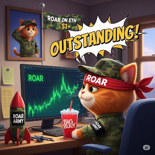 Good Morning ☀️ ☕️ #Crypto friends 

New week is upon us, we grind with the same goal

Let’s get it 🔥 

#memecoin #Altcoins $ROAR on eth