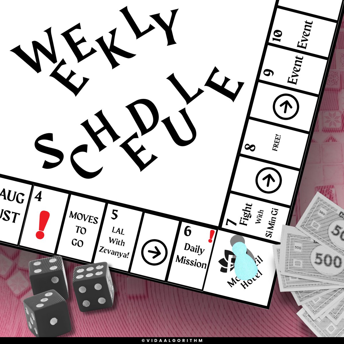 ㅤ
3rd Weekly Schedule. 
ㅤ