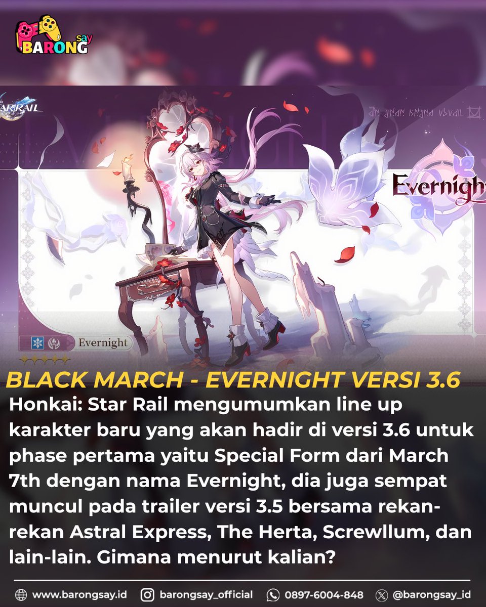 Akhirnya mbak maret bangun 🥳

📌TEMPAT TOP UP HSR, GENSHIN, ZZZ and many more LEGAL, AMAN, TERPERCAYA:
➤ Hanya di BARONGSAY.ID! Proses kilat
➤ Layanan Top Up Aktif 24 Jam, transaksi melalui website barongsay.id