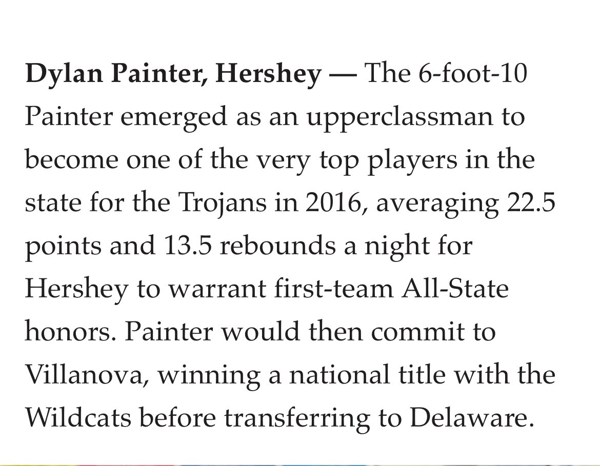 Hershey Boys BBall (@p_blackburn43) on Twitter photo <a href="/dpaint4234/">Dylan Painter</a> impact on midstate basketball was tremendous. One of the all-time greats in Hershey history. <a href="/dpaint4234/">Dylan Painter</a> impact on midstate basketball was tremendous. One of the all-time greats in Hershey history.