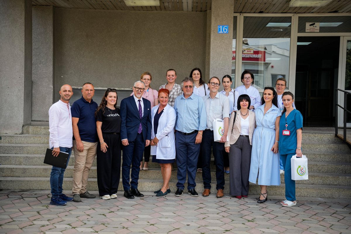 As part of #WorldBreastfeedingWeek we visited the Regional Hospital in Gjilan w/the Ministry of Health to continue supporting mothers &amp; newborns. Breastfeeding is more than nutrition; it’s connection, love, &amp; health for the future. We stand w/every mother on this special journey.