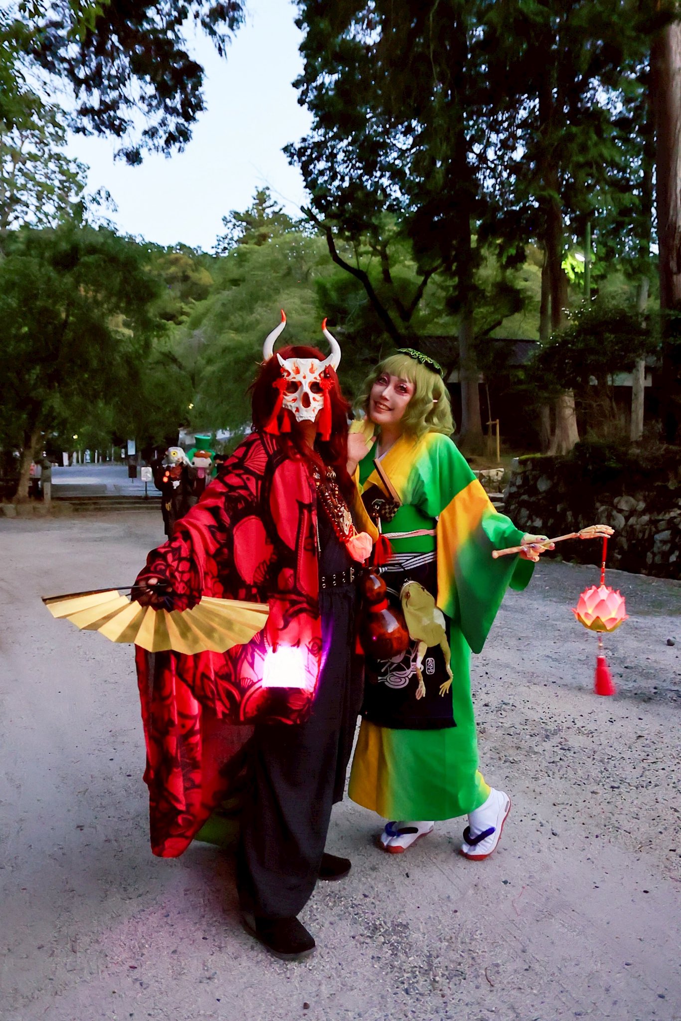 CrazyRaccoon CR ありさか 大妖怪 コスプレ 衣装 CR ありさか 大妖怪 コスプレ 衣装 Cosplay of Naruse and Arisaka