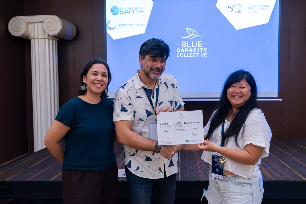 Earlier this July, MOP's Thanda joined the 2025 Asia Shark Research &amp; Conservation Leadership Workshop in Palawan 🇵🇭, a powerful week of learning, connecting, and growing.  Huge thanks to Blue Capacity Collective and everyone who made it possible! 📷#ASRA #MyanmarOcean