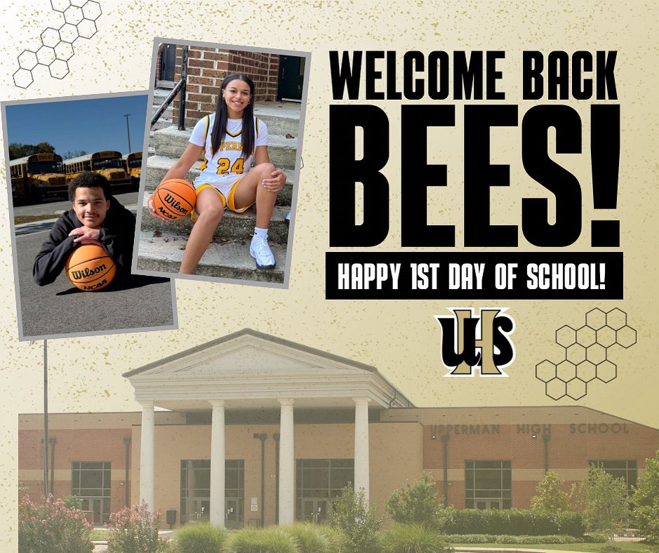 uppermanhoops's tweet image. Another record year at the hive loading up! Have the best day, week, and year, Upperman Nation! #WeareUpperman #GoldStateOfMind 📚🐝