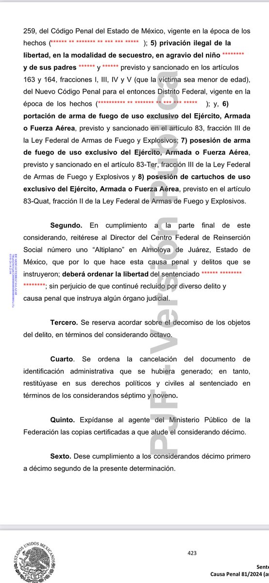Es muy importante informarse antes de opinar y propagar estupideces, sobre todo siendo abogada <a href="/CarlaEUrenaA/">Carla Erika Ureña∞︎︎</a> 
Claro que sí hay una sentencia y es absolutoria. Israel Vallarta fue reconocido inocente. Las otra sentencias a los familiares de Israel ? Absolutorias también.