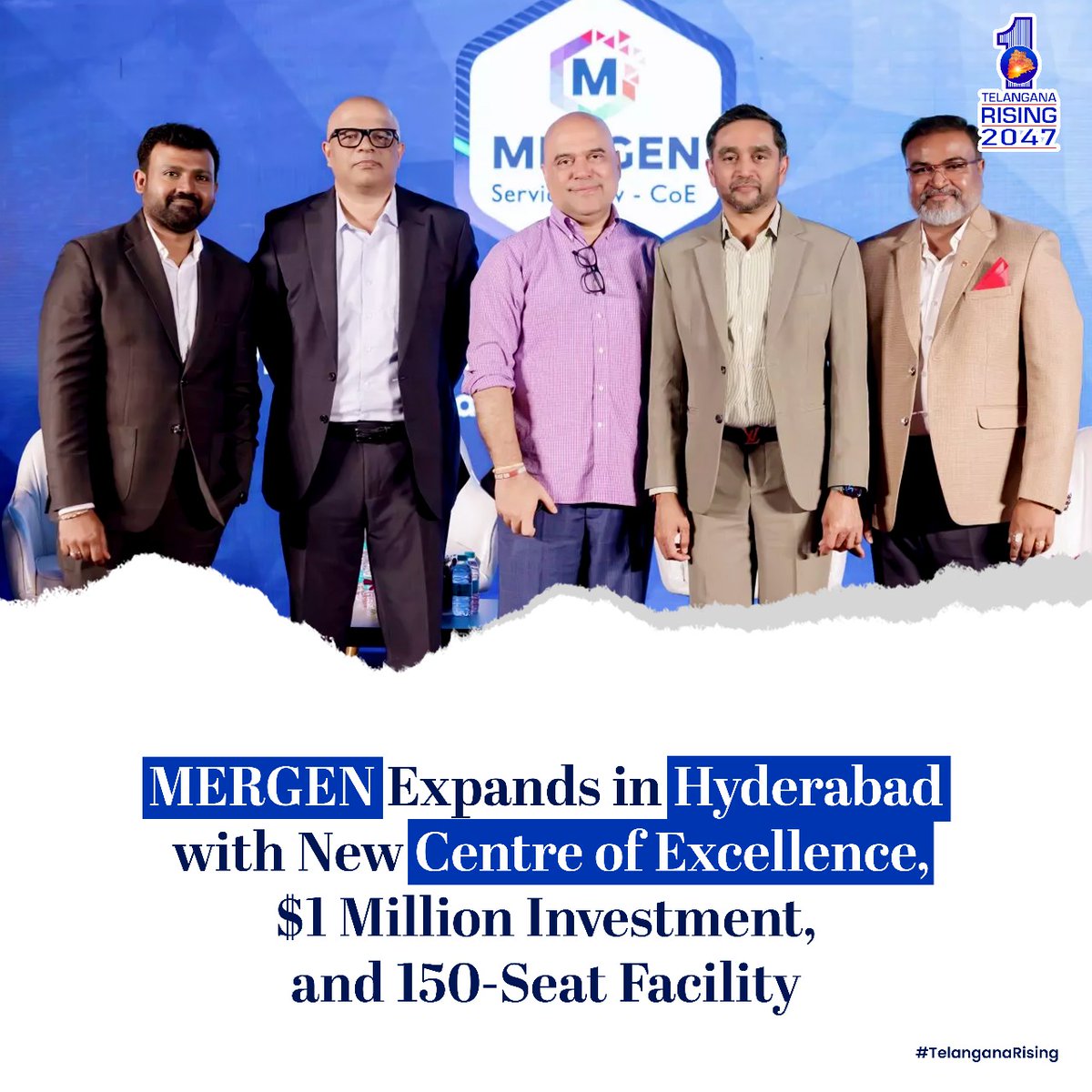 TGRising2047's tweet photo. Thank you #MERGEN for reinforcing your trust in Telangana!
Your new ServiceNow Centre of Excellence at the Hyderabad Global Delivery Centre marks another big step forward
✅ $1M planned investment
✅ 150-seat facility
✅ 50+ experts onboard
✅ Expanding talent & tech in Telangana https://t.co/Ros8RHZil7