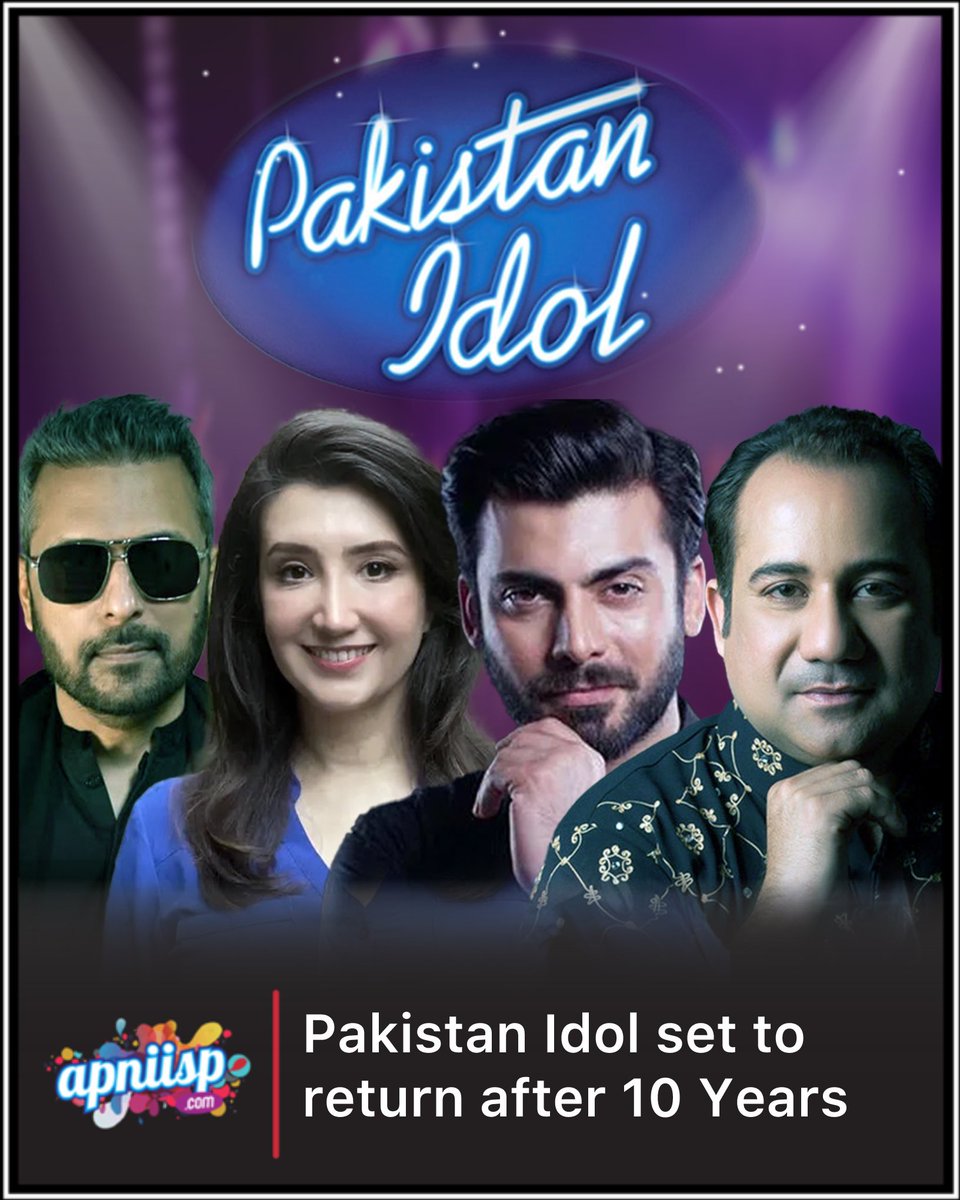 The upcoming season of Pakistan Idol will launch with a star-studded judging panel that includes Fawad Khan, Rahat Fateh Ali Khan, Bilal Maqsood, and Zeb Bangash.

#PakistanIdol #MusicShow #Singing #FawadKhan #RahatFatehAliKhan #BilalMaqsood #ZebBangash