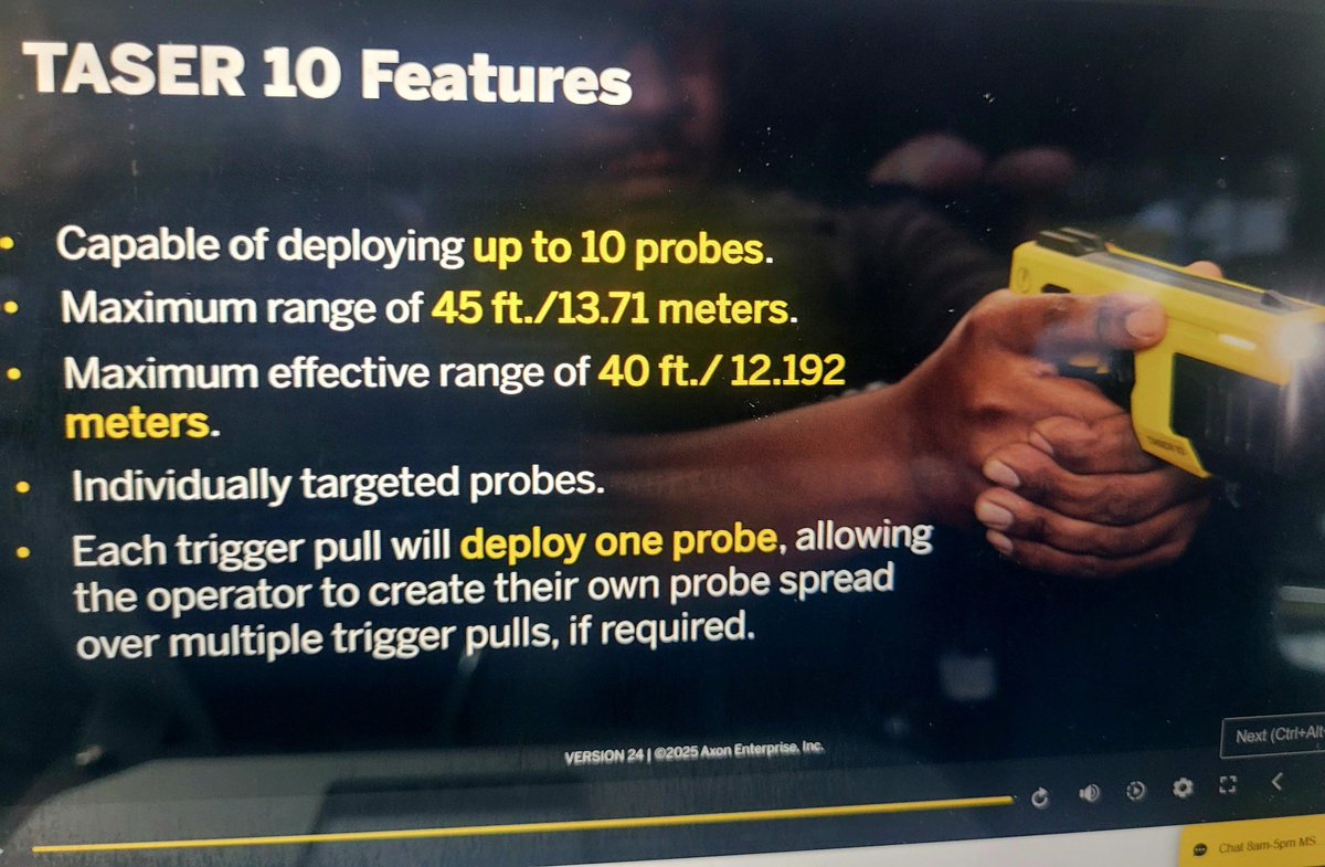 As a taser instructor I like the new Taser 10. However, the asthetics of multiple trigger pulls to set the probes is gonna make for some great cop hater videos. I only post this so YOU will understand what u are seeing when they pop up &amp; know its how its designed.👮‍♂️🚔