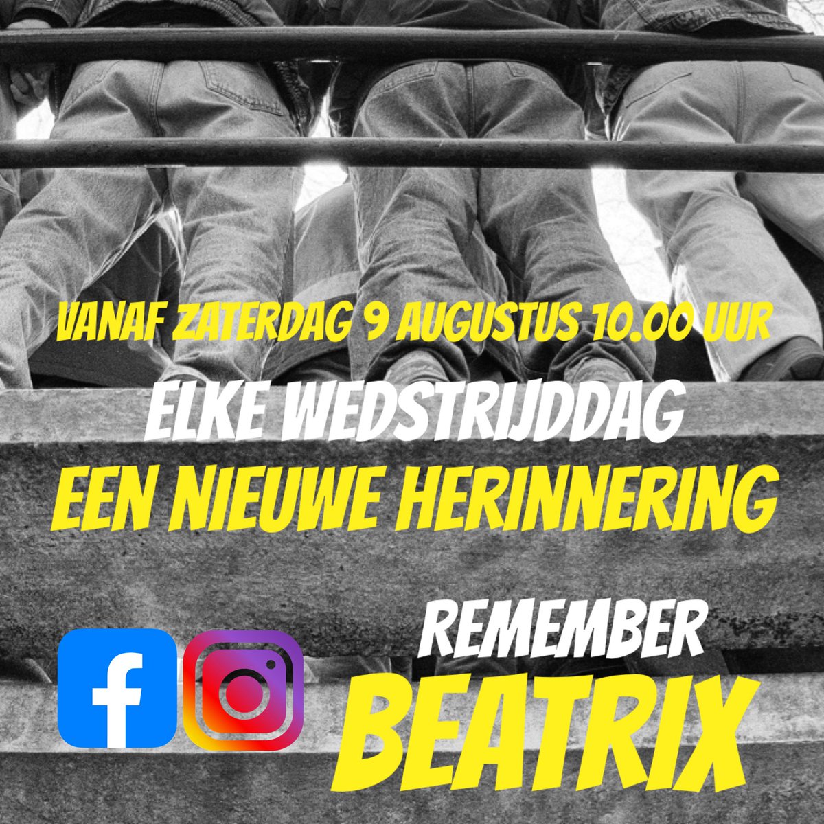 Remember Beatrix (@rememberbeatrix) on Twitter photo We staan er weer helemaal klaar voor! Volg ons en je begint ook komend seizoen jouw #matchday ochtend met een prachtige <a href="/NACnl/">NAC Breda 💛🖤</a> herinnering uit de Beatrixstraat 💛🖤
Heb jij of ken jij supporters met toffe, grappige of ontroerende verhalen uit die tijd? Laat het weten! #nacpraat We staan er weer helemaal klaar voor! Volg ons en je begint ook komend seizoen jouw #matchday ochtend met een prachtige <a href="/NACnl/">NAC Breda 💛🖤</a> herinnering uit de Beatrixstraat 💛🖤
Heb jij of ken jij supporters met toffe, grappige of ontroerende verhalen uit die tijd? Laat het weten! #nacpraat