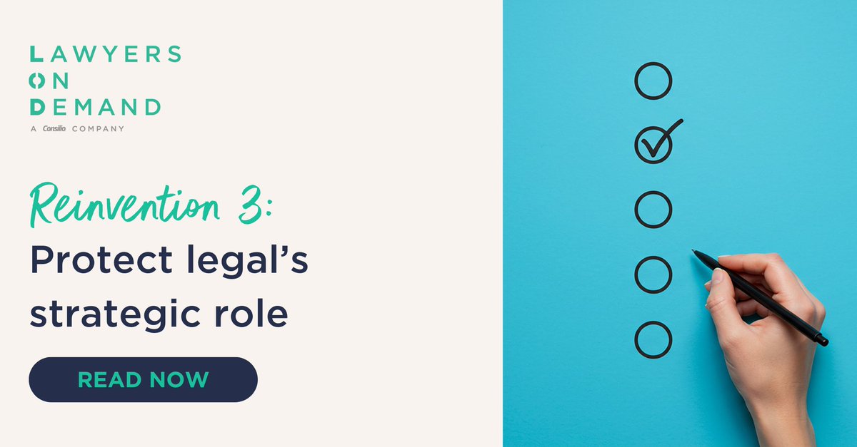 Protecting your position as a strategic business partner is more important now than ever. The Reinvention Agenda has some tips on how to do this: lodlaw.com/our-thinking/a…