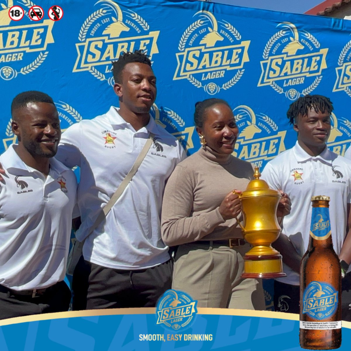 Sable Lager (@sablelager) on Twitter photo International Beer Day celebrations with <a href="/SablesRugbyZW/">Zimbabwe Sables 🇿🇼</a>! Celebrating Africa's finest with smooth, easy drinking Sable Lager! #ItsYourTime International Beer Day celebrations with <a href="/SablesRugbyZW/">Zimbabwe Sables 🇿🇼</a>! Celebrating Africa's finest with smooth, easy drinking Sable Lager! #ItsYourTime