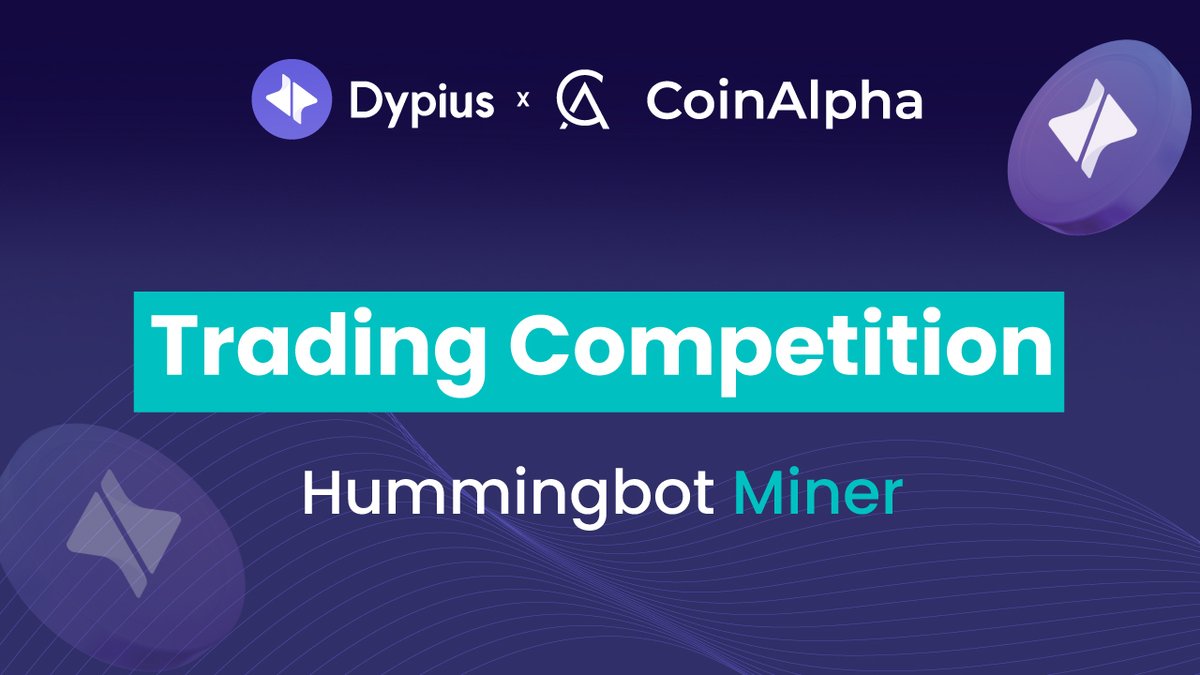 Dypius (@dypius) on Twitter photo 💹 Let the trades speak.
The $DYP/USDT pair is entering the battlefield on <a href="/_hummingbot/">hummingbot</a> Miner via <a href="/kucoincom/">KuCoin</a>, where traders compete with strategy, speed, and precision.
Whether you’re a seasoned market maker or just getting started, it’s time to make every move count.
🗓 💹 Let the trades speak.
The $DYP/USDT pair is entering the battlefield on <a href="/_hummingbot/">hummingbot</a> Miner via <a href="/kucoincom/">KuCoin</a>, where traders compete with strategy, speed, and precision.
Whether you’re a seasoned market maker or just getting started, it’s time to make every move count.
🗓