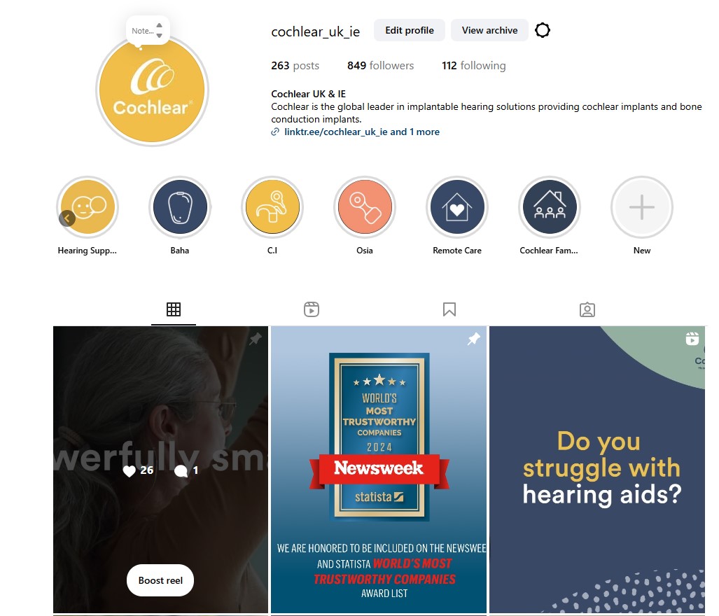 Cochlear UK & IE tweet media