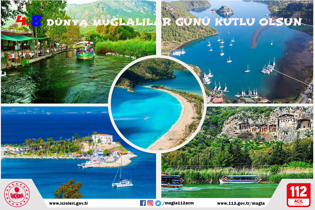 Muğla 112 Acil Çağrı Merkezi Müdürlüğü (@mugla112acm) on Twitter photo 4.8 Dünya Muğlalılar Günü Kutlu Olsun
<a href="/TC_icisleri/">T.C. İçişleri Bakanlığı</a> <a href="/tcmuglavaliligi/">Muğla Valiliği</a> <a href="/112teknumara/">112 Acil Çağrı Merkezleri</a> 4.8 Dünya Muğlalılar Günü Kutlu Olsun
<a href="/TC_icisleri/">T.C. İçişleri Bakanlığı</a> <a href="/tcmuglavaliligi/">Muğla Valiliği</a> <a href="/112teknumara/">112 Acil Çağrı Merkezleri</a>