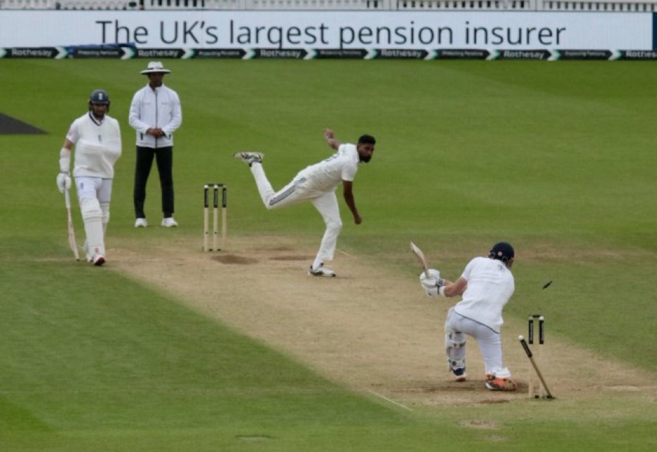 oyeekd's tweet image. Yet Siraj, with eyes of flame. The stumps did quake, the off-bail flew, the moment fused, in cricket’s endless maze. #ENGvIND
#INDvENG