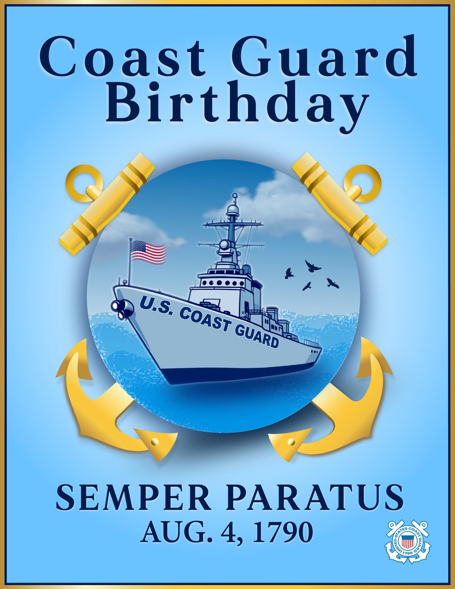 Marine Corps Base Quantico🇺🇸 (@mcb_quantico) on Twitter photo 🇺🇸 Happy Birthday, United States Coast Guard! 🎉
(Graphic by Motivated LCpl. Yamely Saeterosguallpa)
<a href="/USCG/">U.S. Coast Guard</a> #happybirthday 🇺🇸 Happy Birthday, United States Coast Guard! 🎉
(Graphic by Motivated LCpl. Yamely Saeterosguallpa)
<a href="/USCG/">U.S. Coast Guard</a> #happybirthday