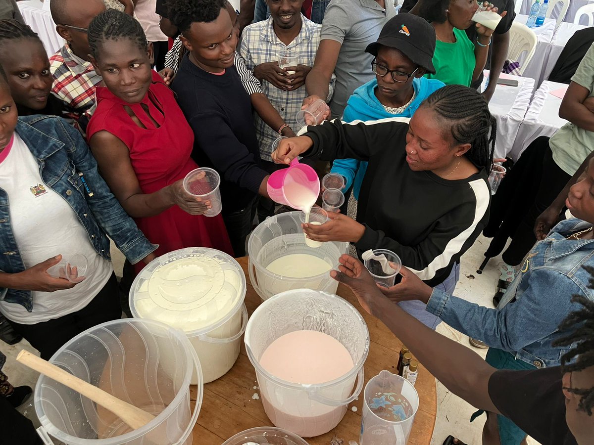 Mazingira Institute (@mazinstitute) on Twitter photo Empowering youths through food innovation!
Young trainees today are learning yoghurt value addition~turning raw milk into income-generating products.
It's a step towards food sovereignty, youth employment, and resilient local economies
Supported by <a href="/CanadaDev/">Development Canada</a> <a href="/RooftopsCanada/">Rooftops Canada/Abri</a> Empowering youths through food innovation!
Young trainees today are learning yoghurt value addition~turning raw milk into income-generating products.
It's a step towards food sovereignty, youth employment, and resilient local economies
Supported by <a href="/CanadaDev/">Development Canada</a> <a href="/RooftopsCanada/">Rooftops Canada/Abri</a>