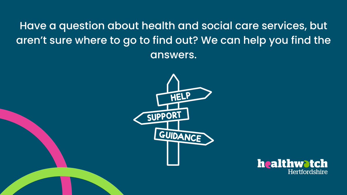 🧭 Need Help Finding the Right Health or Social Care Support?

We know the health and social care system can be confusing. That’s why Healthwatch Hertfordshire offers a free signposting service – helping you find the right person, place, or organisation to get the support you