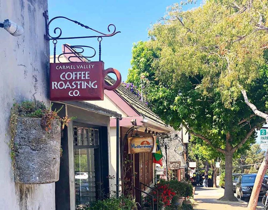 Good Morning ☀️ 
Carmel Valley Coffee Roasting Co. ☕️
Ocean Avenue 
Carmel-by-the-Sea California 🇺🇸 
#Coffee 
#Monday