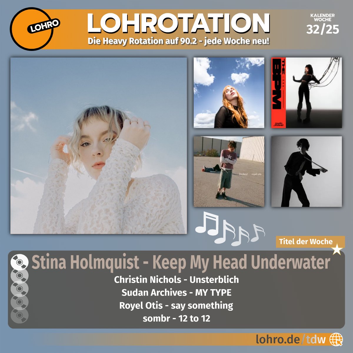 Unsere neue #HeavyRotation zum Start in die Woche.. -&gt; lohro.de/tdw