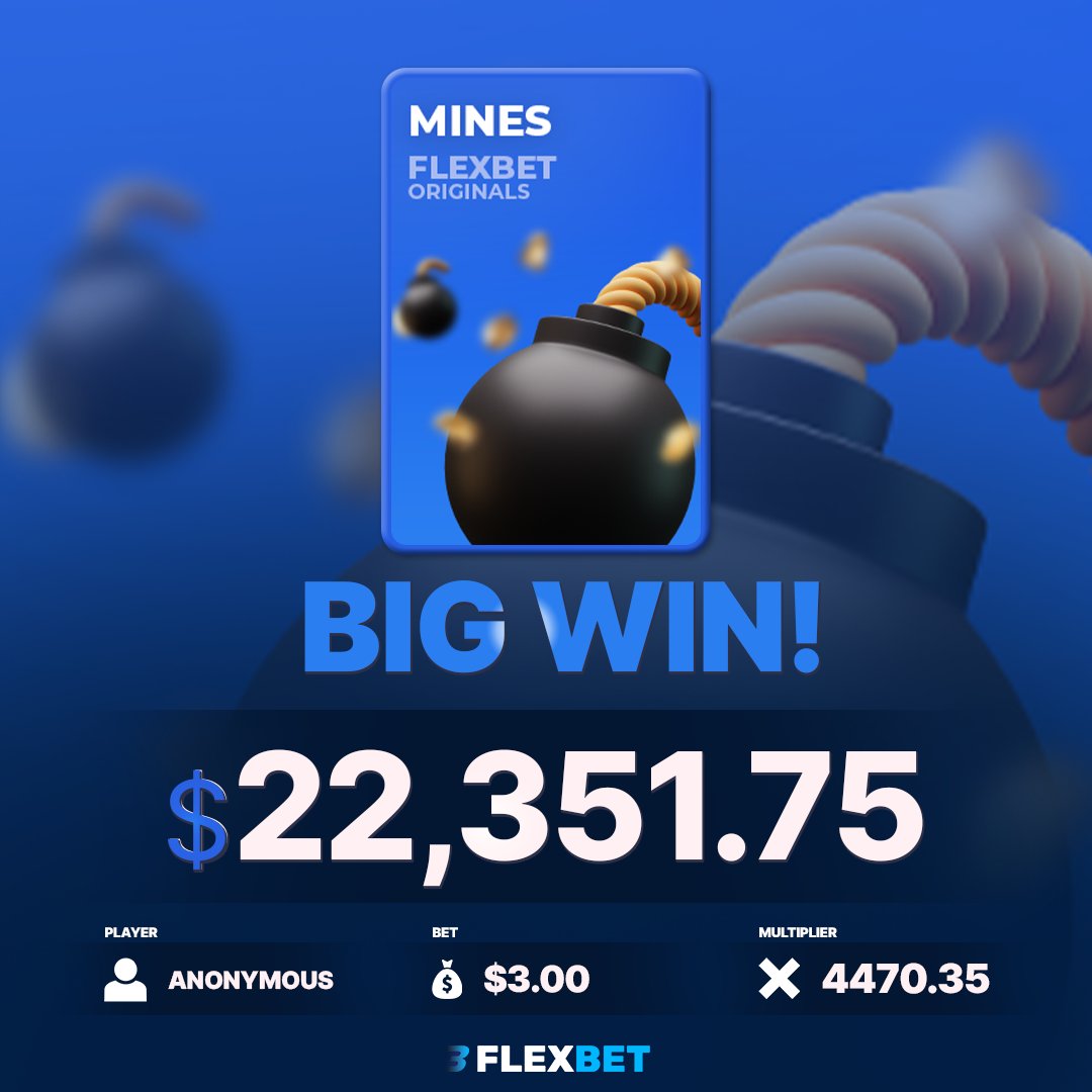 RobSimeoni's tweet photo. Started with $3... ended with $22k.

We’re not saying Mines is the most intense game out there but our palms are still sweating. 💣🫣

#Flexbet #MinesGame #LifeChangingWins #CryptoGaming https://t.co/XSyDKNQPtd