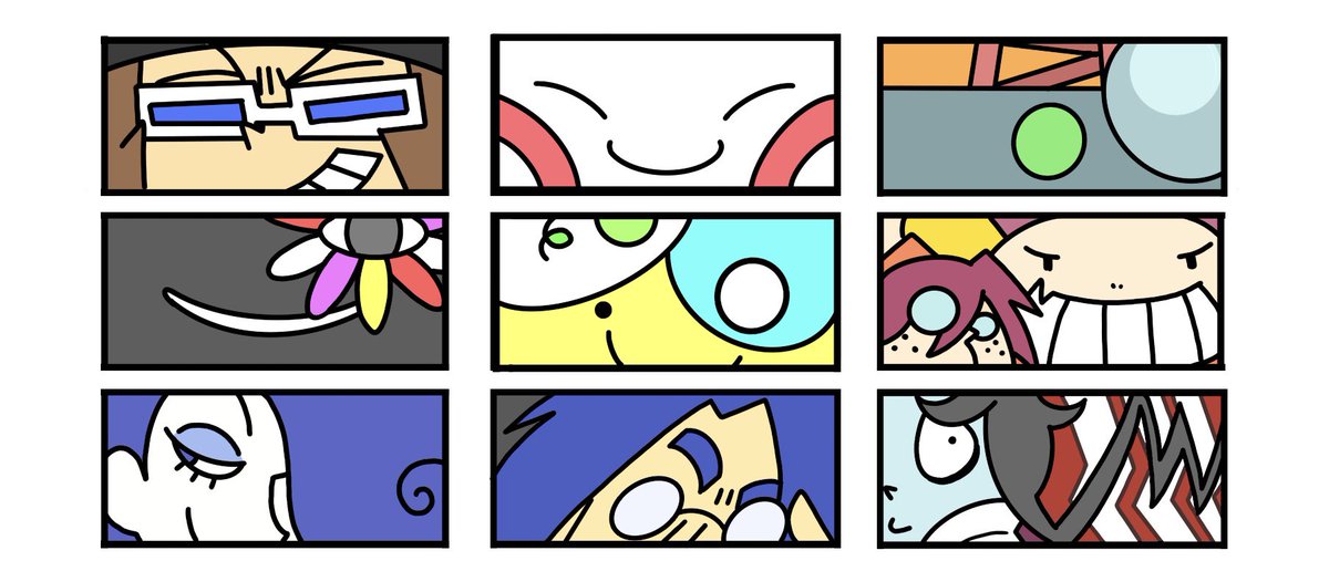 udon_plaudo's tweet image. #ポプキャラの推しを9人晒すと好みがわかる
丁度お気にのキャラアイコンみたいなのを作っていたのでこれで