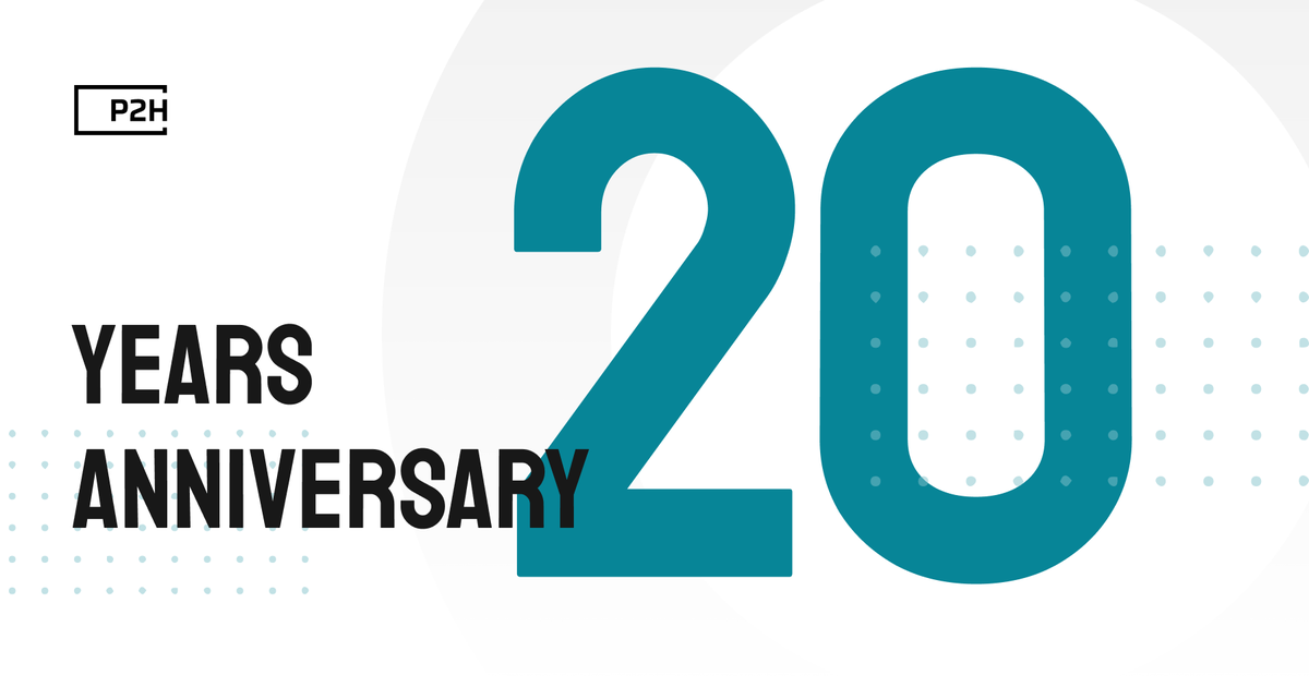 p2h_global's tweet photo. Break out the confetti — this year we’re celebrating 20 years of P2H! 🎉

From our first lines of code to powering systems that connect millions of people, we’ve always believed technology should unlock human potential. https://t.co/fiRUrqImrj
