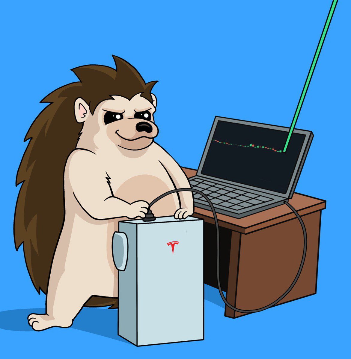 HahaYes, Tesla's Hedgehog Mascot tweet media