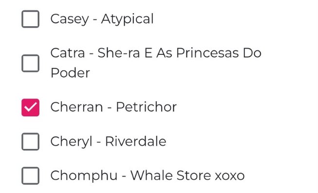 ผลงานด้านการแสดงที่ชาล็อตฝากฝีมือไว้ แม่ๆ ช่วยโหวตให้น้องหน่อยค้าบ
🙋🏻‍♀️ TOP GREATEST SAPPHIC CHARACTER 
โหวตได้ที่นี้  🔗: docs.google.com/forms/d/e/1FAI…
🎬Irin - Love Bully
🎬Cherran - Petrichor The series
🎬Sherene - Show Me Love

FAITH IN CHARLOTTE04
#ชาล็อตออสติน #CharlotteAustin