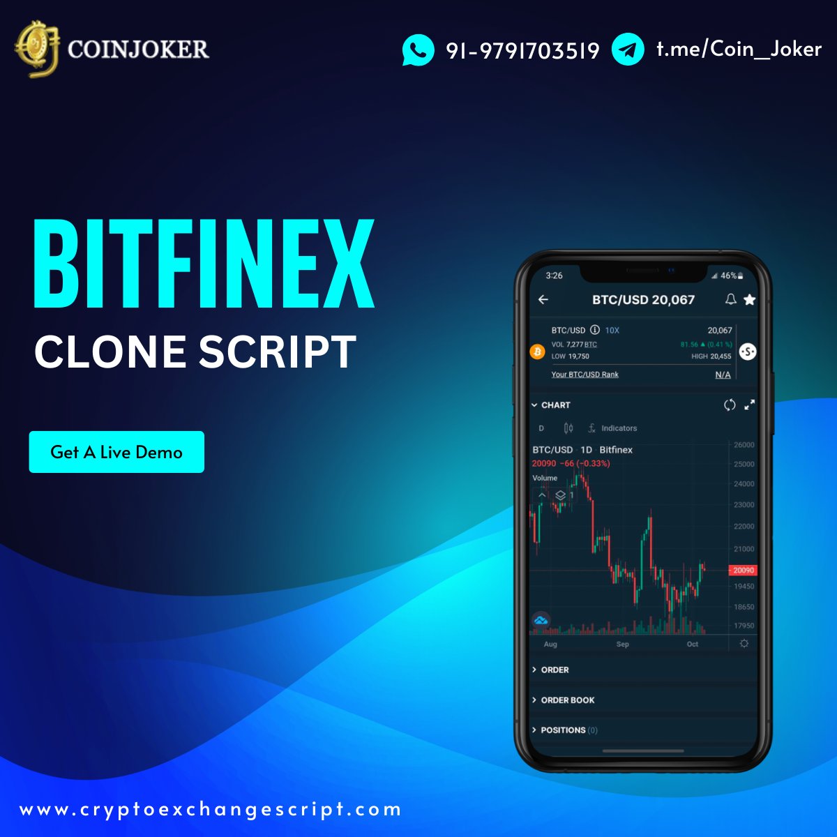 coinjoker_tech's tweet image. Step into the world of high-performance crypto trading with our BitfineX Clone Script.
Build your exchange with the speed, security, and stability of BitfineX—get started today! >> bit.ly/47gi56b
#CryptoExchangeSoftware #BlockchainTradingPlatform #USA #UAE #UK