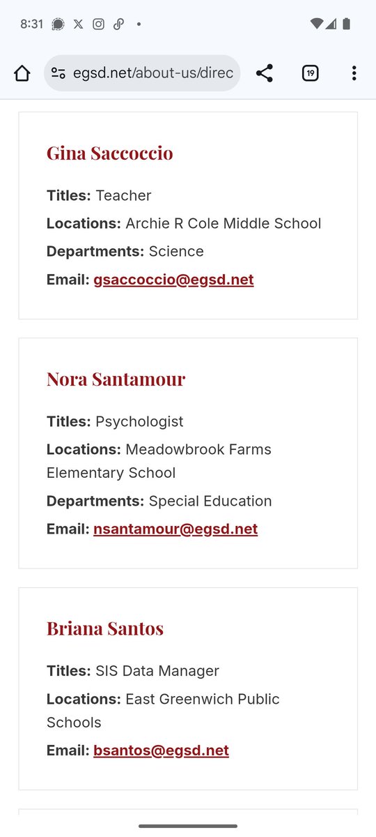 East Greenwich Public School Psychologist, Nora Santamour, just publicly implied I'm racist for reading Christian books to kids at a library. 

She says the moms reading (that's me🙋🏻‍♀️) have a "very narrow &amp; exclusive white/Christian culture." One mom is black, but okay, Nora. 

30