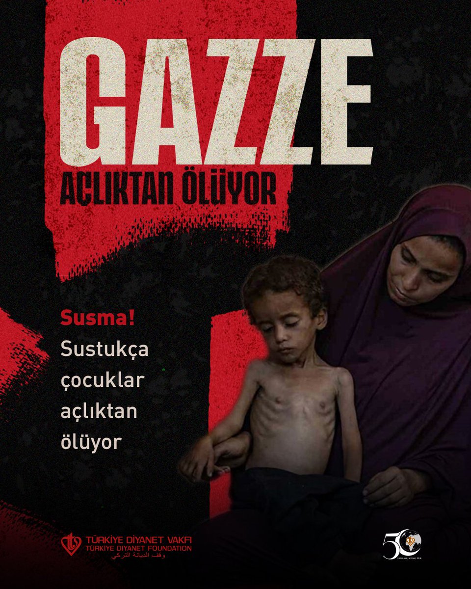 Susma! Sustukça çocuklar açlıktan ölüyor

#GazzeAçlıktanÖlüyor