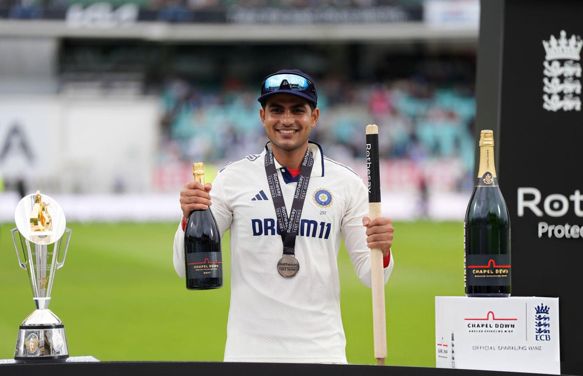 Stand up and applaud 👏
Captain Shubman Gill – led a young, inexperienced Indian side from setbacks to glory.
From a 3-0 whitewash vs NZ &amp; BGT loss to a 2-2 draw in England – he's built a new Test legacy. 👑🇮🇳
#INDvsENG #INDvsENGTest #OvalTest #Siraj