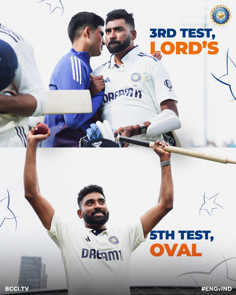 BCCI (@bcci) on Twitter photo From Lord's to the Oval 🏟️
The power of belief 💪
A dramatic turnaround by Mohd. Siraj that inspired the change in emotions and result 🙌
#TeamIndia | #ENGvIND | <a href="/mdsirajofficial/">Mohammed Siraj</a> From Lord's to the Oval 🏟️
The power of belief 💪
A dramatic turnaround by Mohd. Siraj that inspired the change in emotions and result 🙌
#TeamIndia | #ENGvIND | <a href="/mdsirajofficial/">Mohammed Siraj</a>