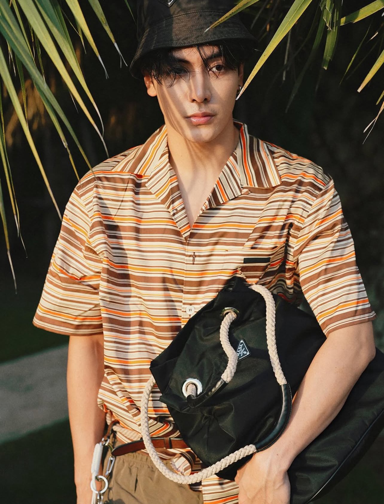 ✨未使用品・希少✨ PRADA 裏透かし プリント 白 ネクタイピン・カフス 210.jpg